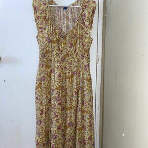 Yellow Floral Maxi Dress